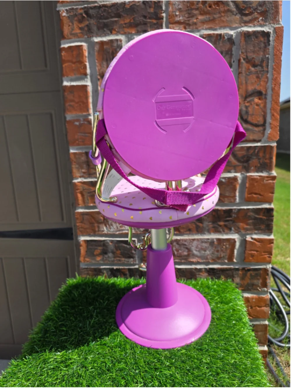 Girls Our Generation Doll Salon Chair One Size Pink Gold